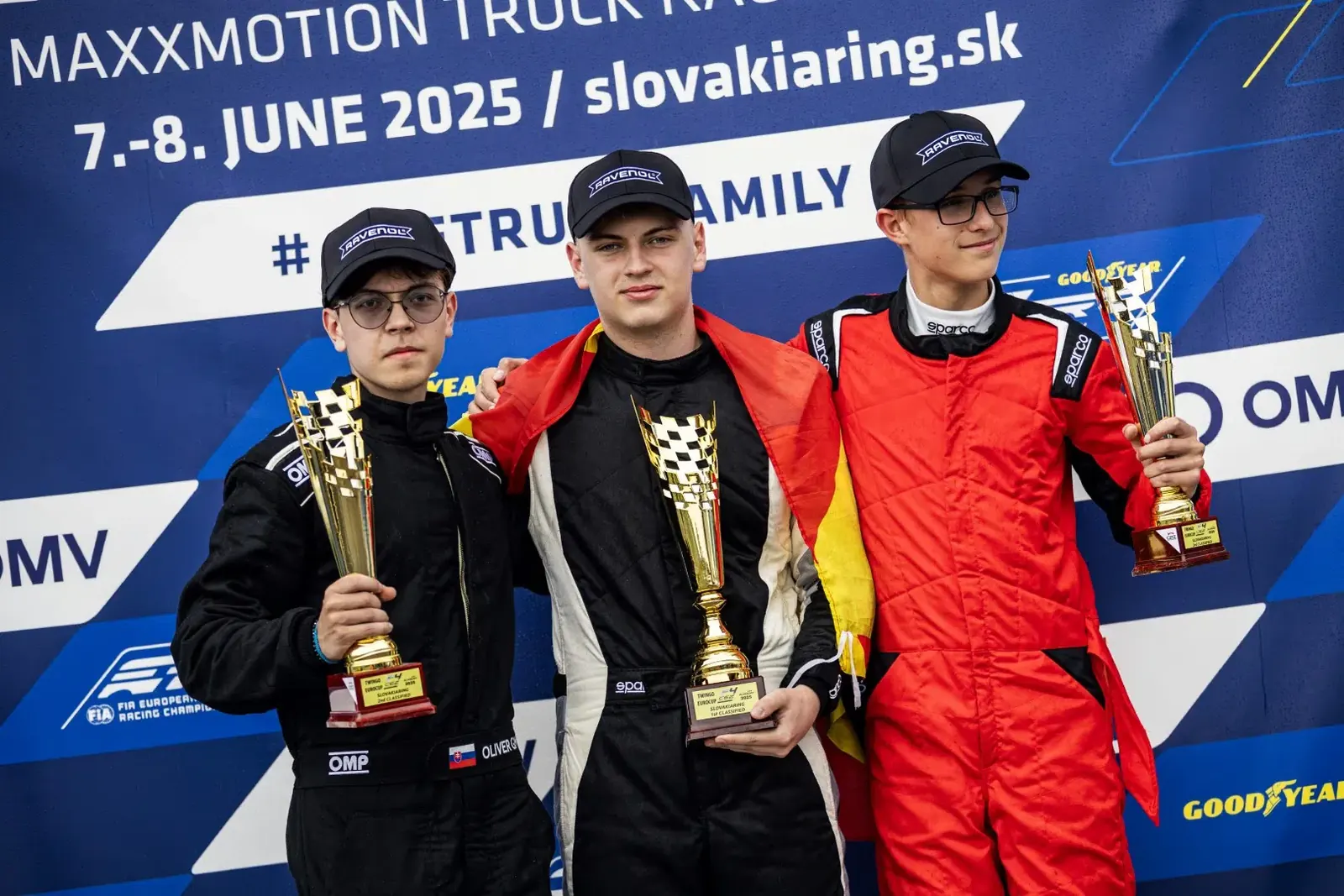 Oliver on the podium at Slovakia Ring