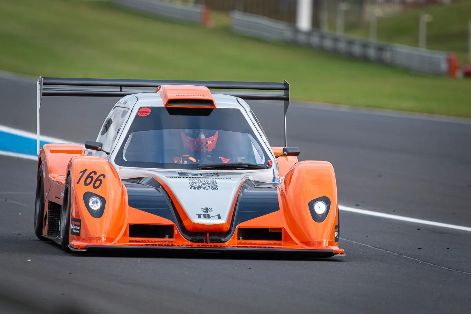 The TB-01 prototype on track